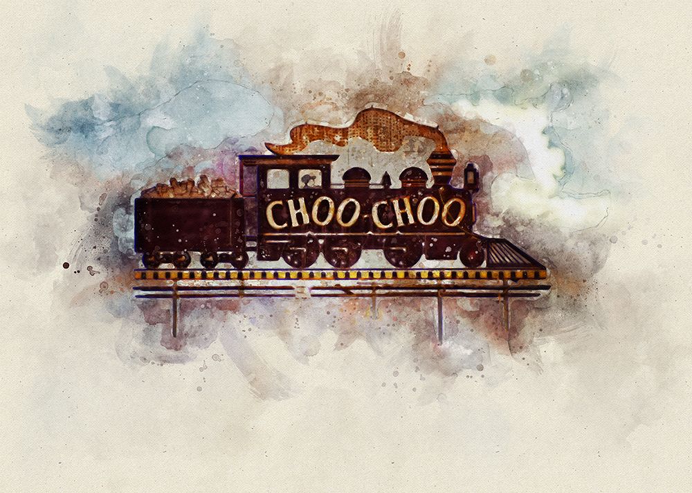 Choo Choo Glory Watercolor art print by Rachel Lee for $57.95 CAD