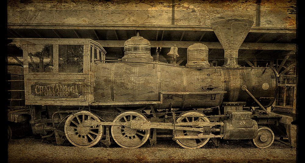 Choo Choo Train Old Photo art print by Rachel Lee for $57.95 CAD
