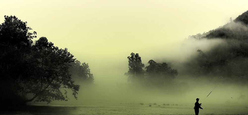 Hiwassee Fishing 1 art print by Rachel Lee for $57.95 CAD