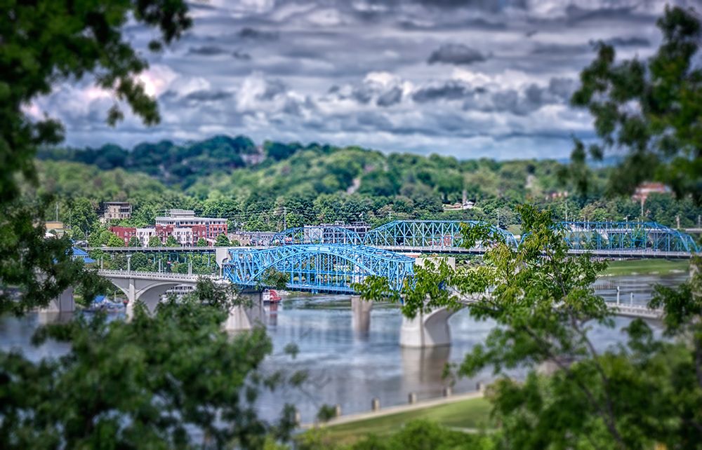 Market Bridge From Cameron Hill Tilt Shift art print by Rachel Lee for $57.95 CAD