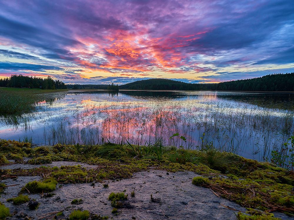 Mountain Lake 10 art print by Rachel Lee for $57.95 CAD