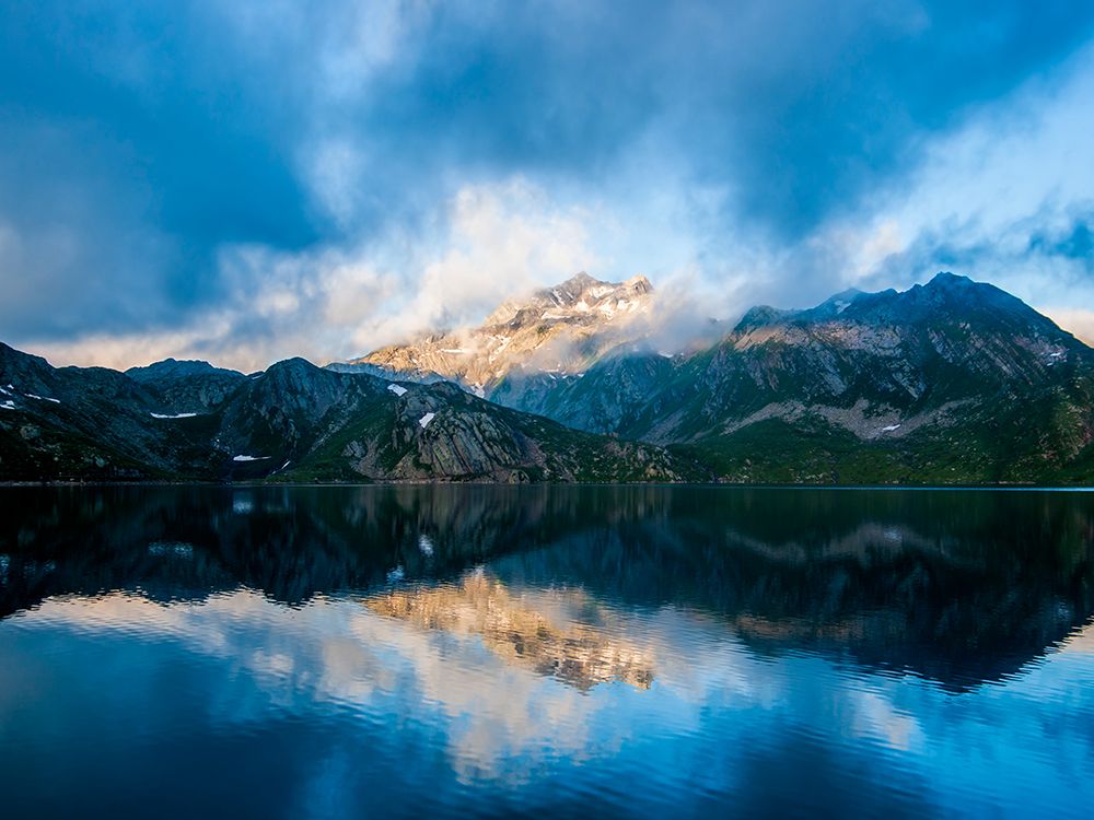 Mountain Lake 21 art print by Rachel Lee for $57.95 CAD