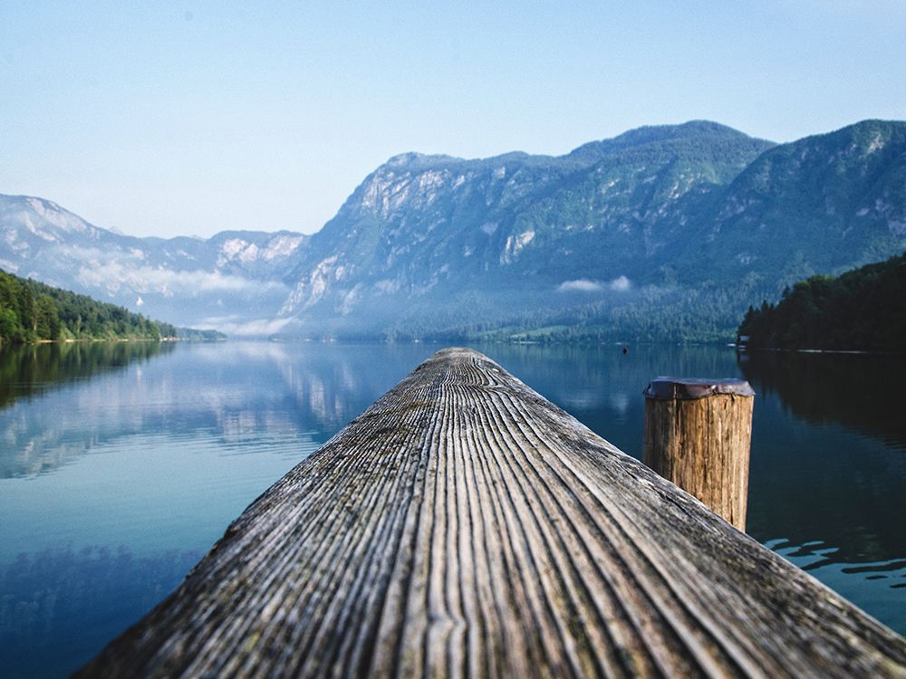 Mountain Lake 33 art print by Rachel Lee for $57.95 CAD