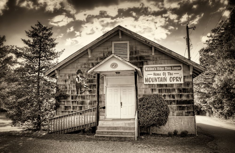 Mountain Opry Sepia art print by Rachel Lee for $57.95 CAD