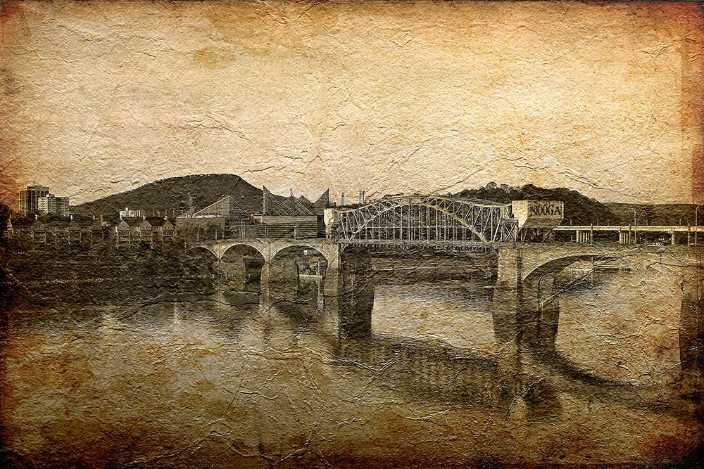 Nooga Bridge Crackle Texture art print by Rachel Lee for $57.95 CAD