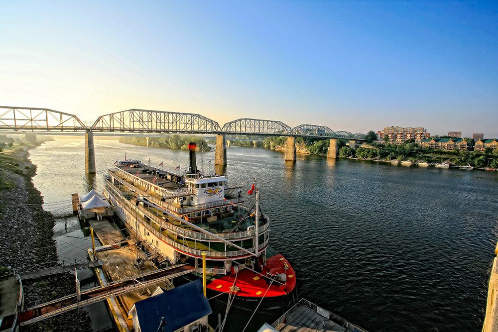 Riverboat From Market art print by Rachel Lee for $57.95 CAD