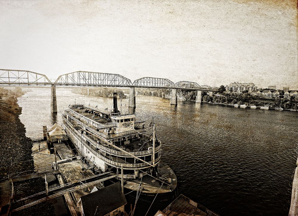 Riverboat From Market Textured art print by Rachel Lee for $57.95 CAD