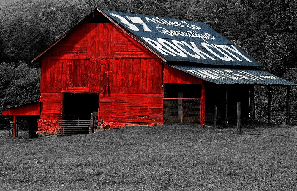 Rock City Barn 4 Custom Color BW Mask art print by Rachel Lee for $57.95 CAD