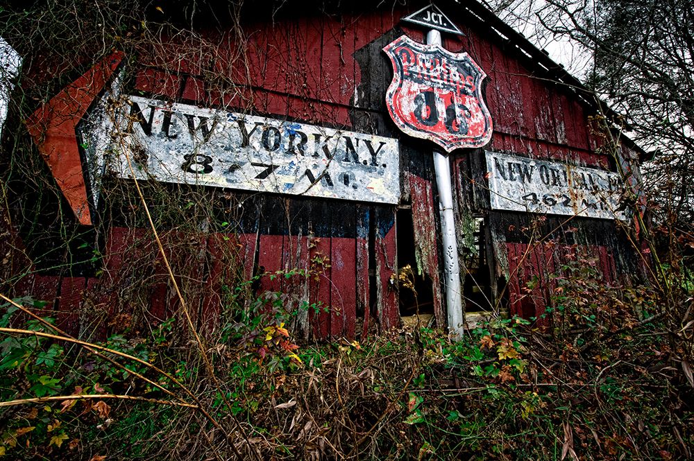 Route 11 Barn Sign art print by Rachel Lee for $57.95 CAD