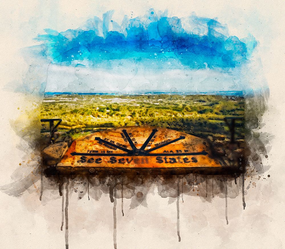 See Seven States Watercolor art print by Rachel Lee for $57.95 CAD
