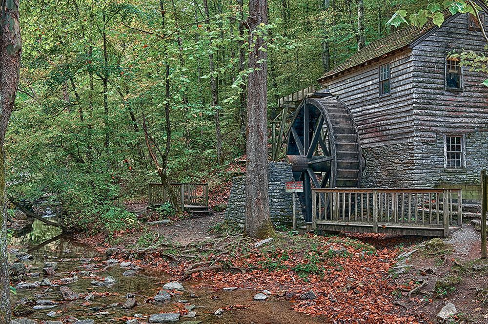 Smokies Grist Mill Summer art print by Rachel Lee for $57.95 CAD