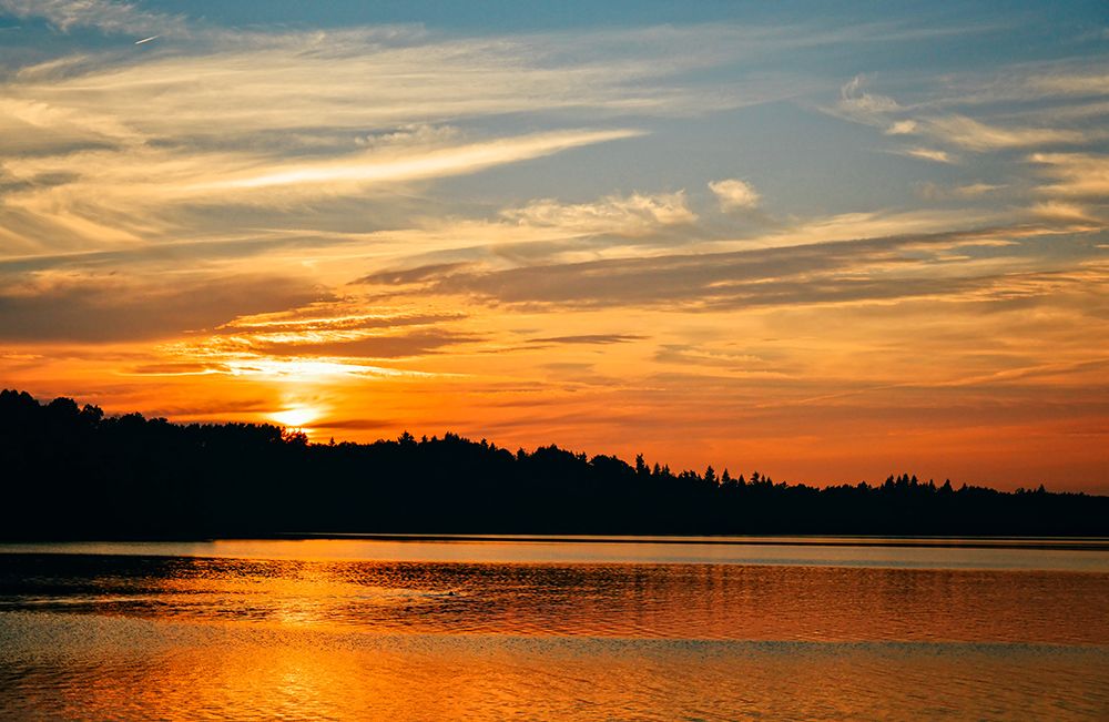 Sunset Lake 1 art print by Rachel Lee for $57.95 CAD