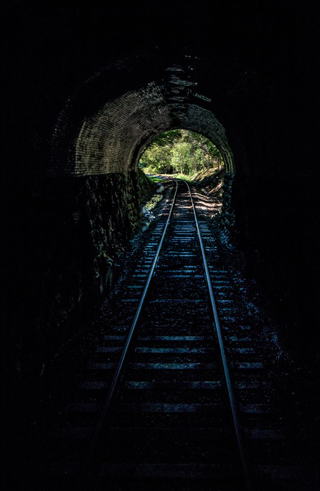 Train Enter Tunnel 2 art print by Rachel Lee for $57.95 CAD