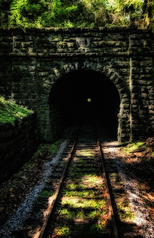 Train Enter Tunnel 4 art print by Rachel Lee for $57.95 CAD