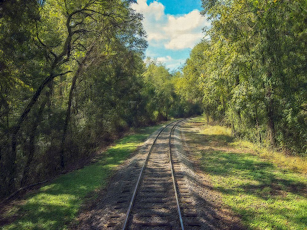 Train Track 4 art print by Rachel Lee for $57.95 CAD