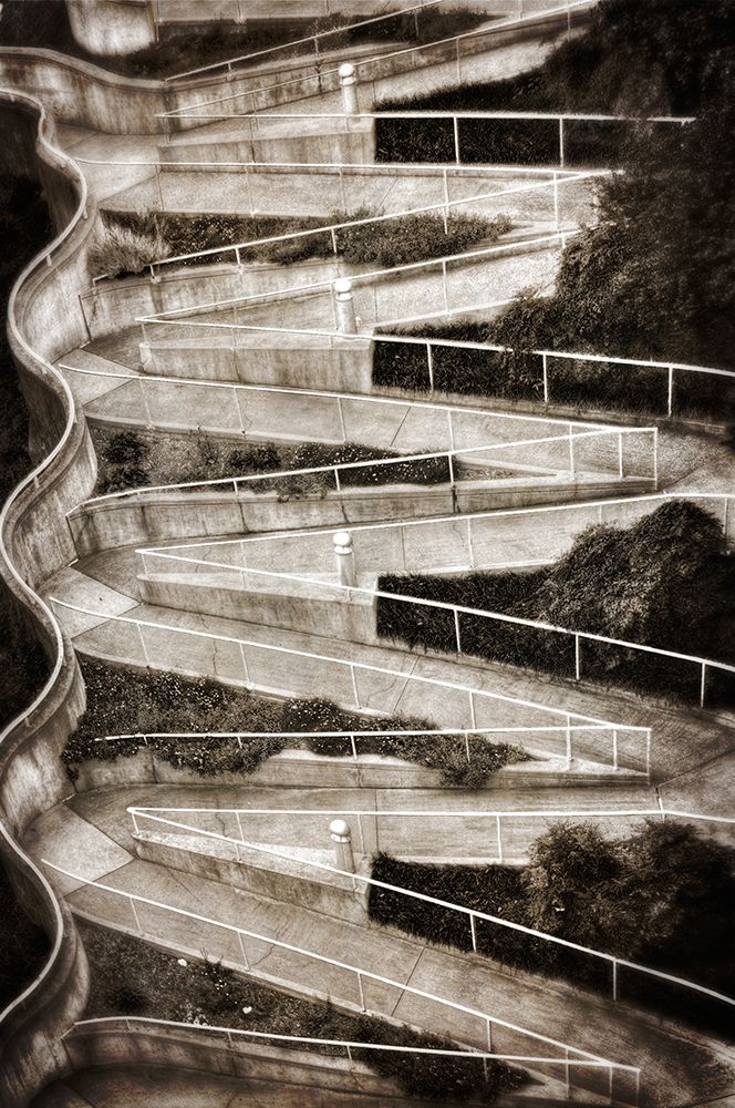 Walk My Way BW Textured art print by Rachel Lee for $57.95 CAD