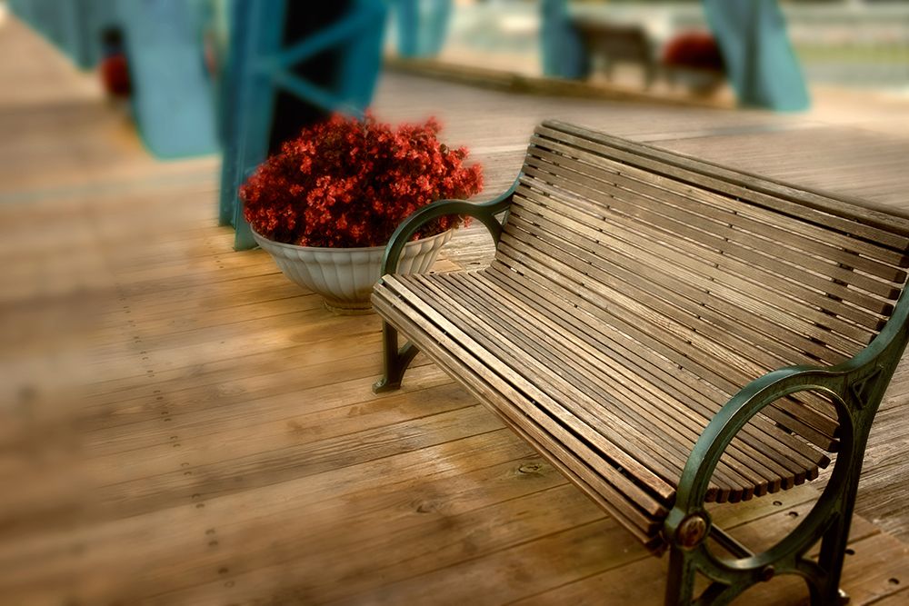 Walnut Bench Glow art print by Rachel Lee for $57.95 CAD