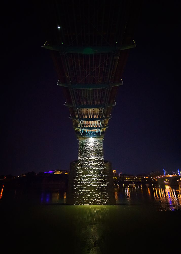 Walnut Bridge Column Night art print by Rachel Lee for $57.95 CAD