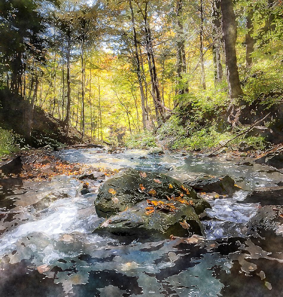 Waterfall 28 art print by Rachel Lee for $57.95 CAD