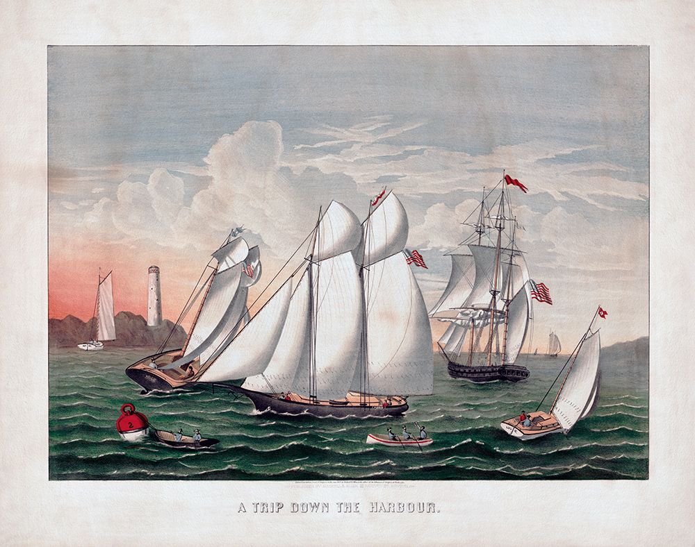 A Trip Down The Harbour art print by Screendoor for $57.95 CAD