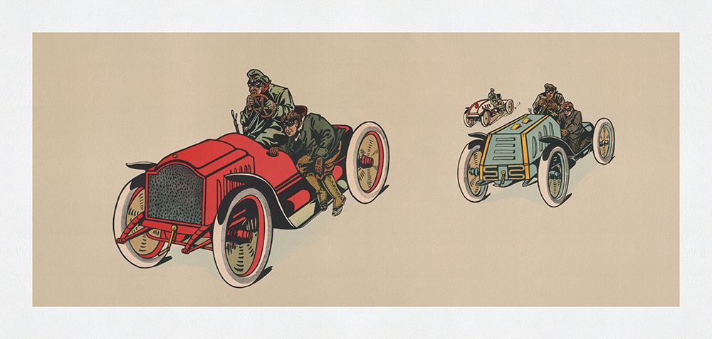 Automobile Race art print by Screendoor for $57.95 CAD