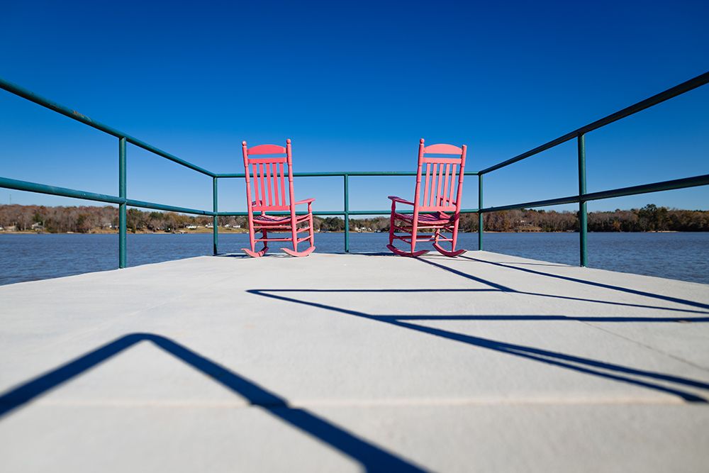 Pink Chairs art print by Will Malone for $57.95 CAD