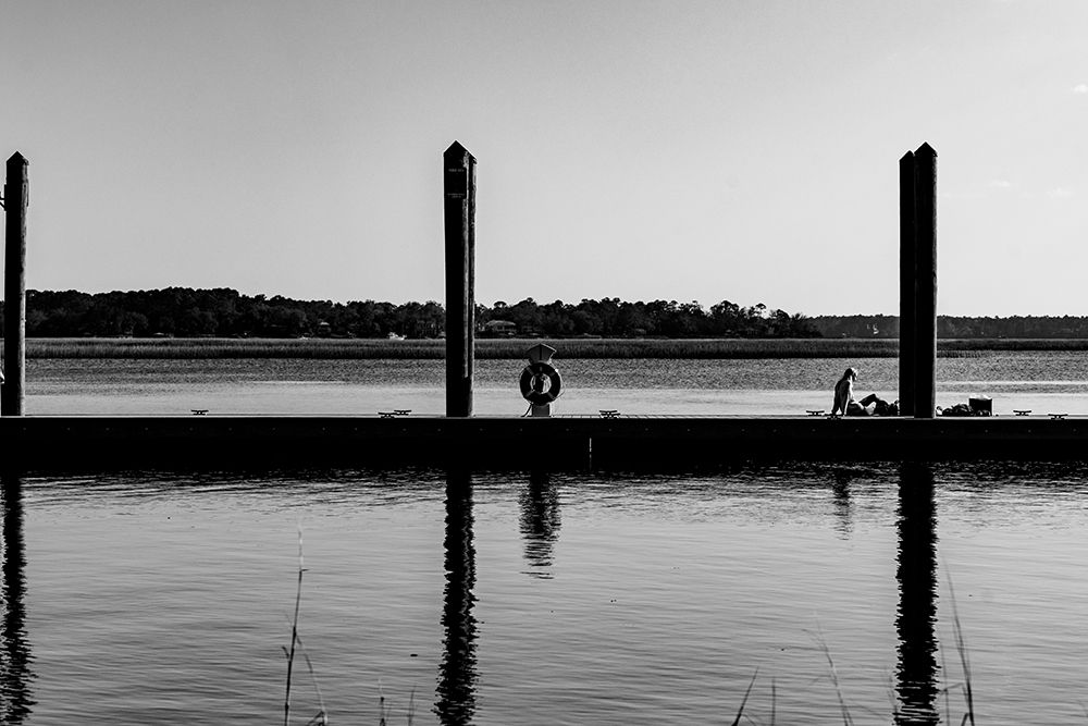 Monochrome Dock 2 art print by Will Malone for $57.95 CAD
