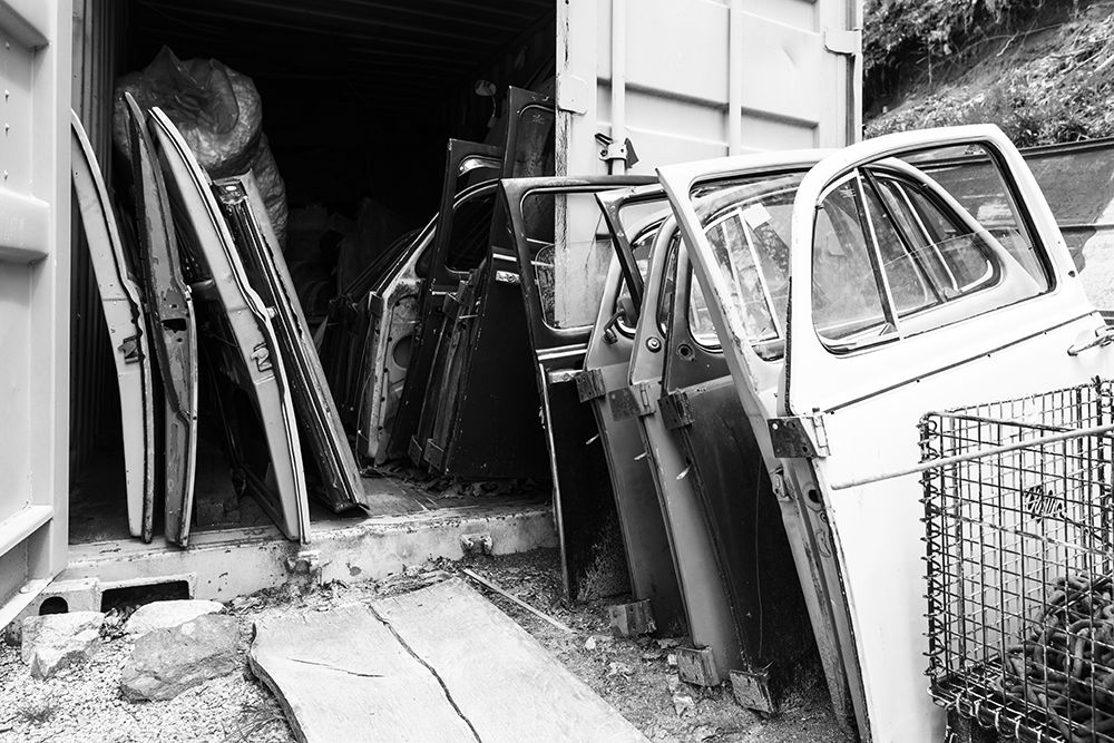 Car Doors BW art print by Will Malone for $57.95 CAD