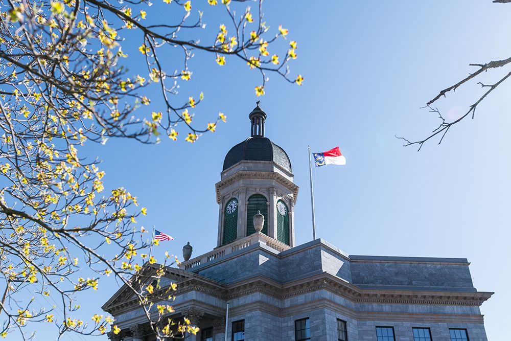 Cherokee Courthouse art print by Will Malone for $57.95 CAD