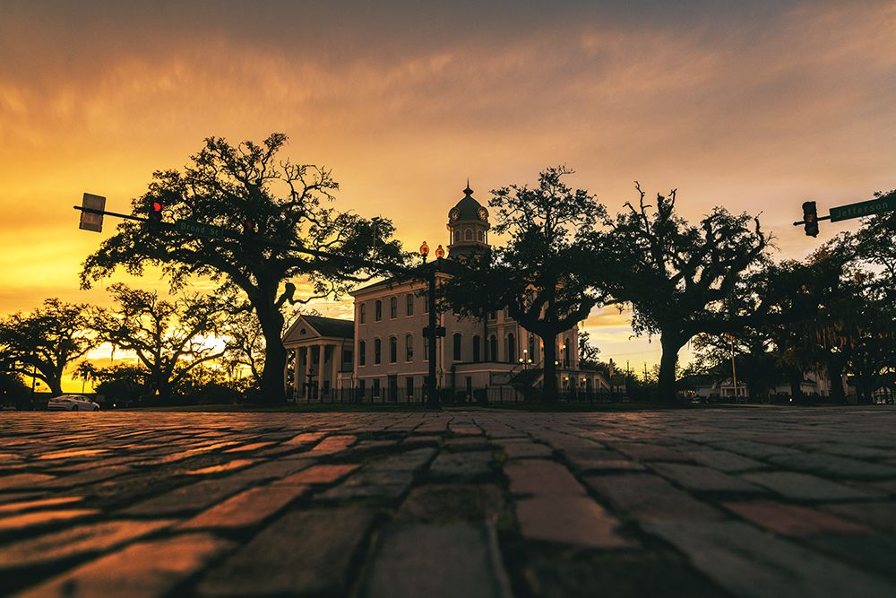 Courthouse Sunset 3 art print by Will Malone for $57.95 CAD