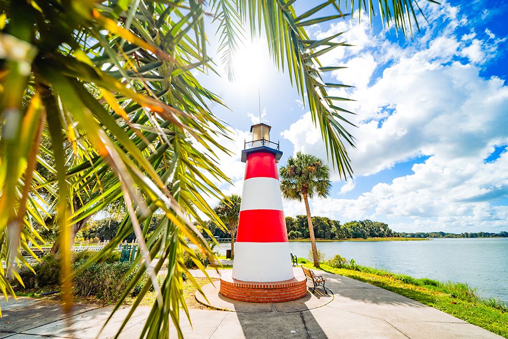 The Candy Cane Lighthouse art print by Will Malone for $57.95 CAD