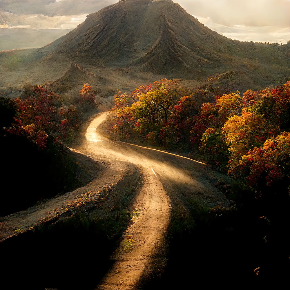 Autumn Road 6 art print by Screendoor for $57.95 CAD