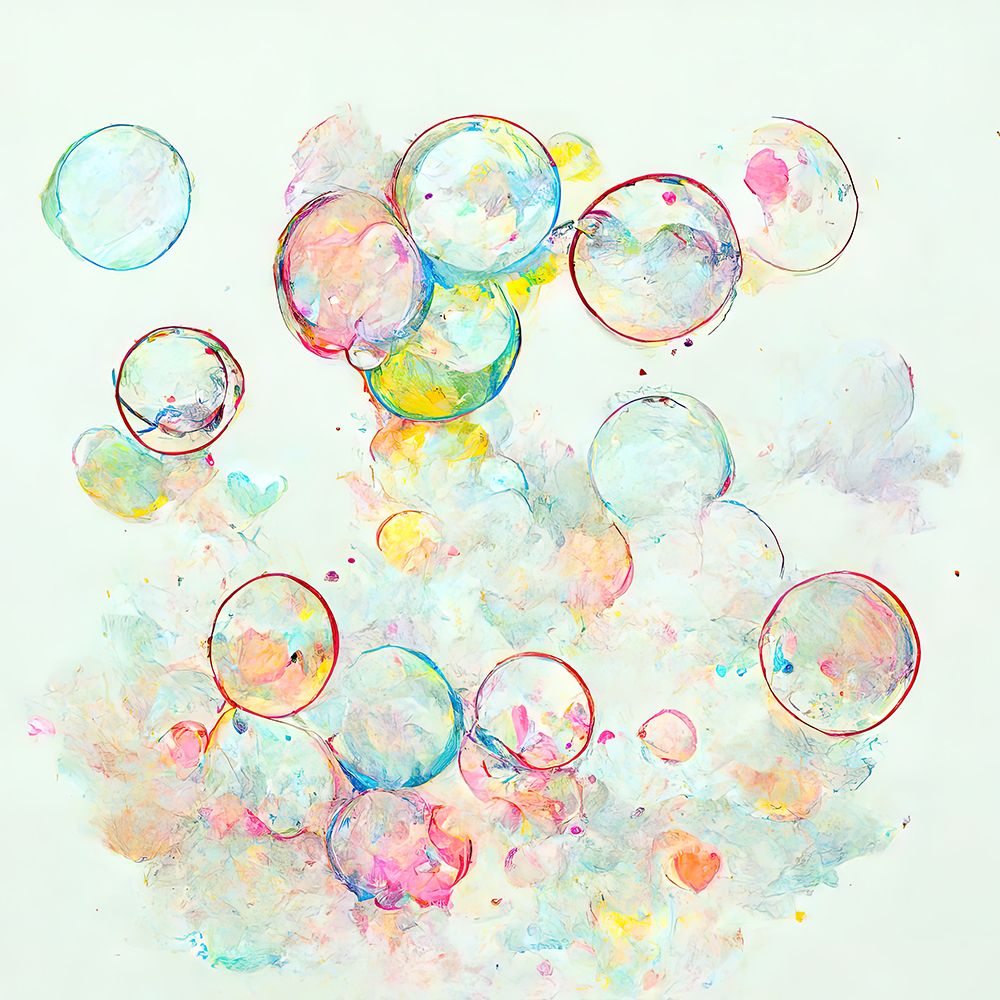 Bubbles 10 art print by Screendoor for $57.95 CAD