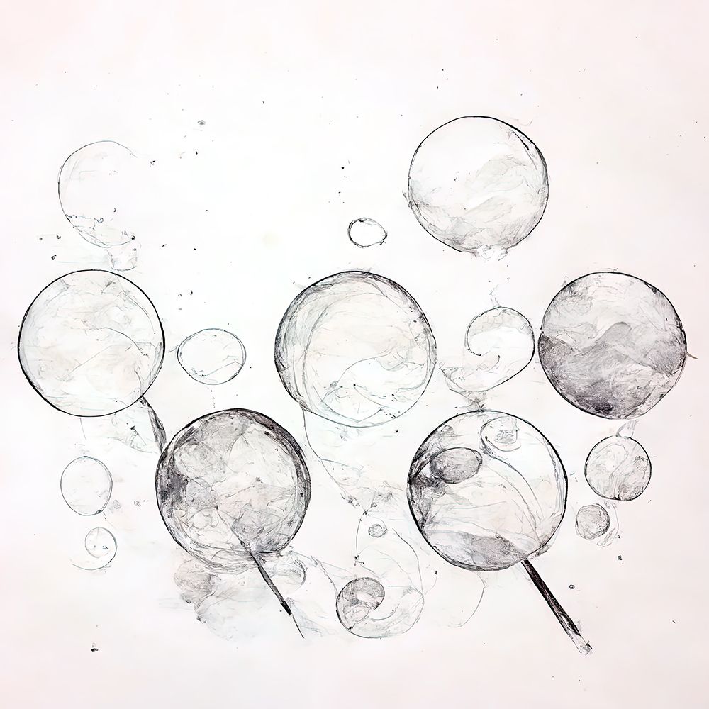 Bubbles 12 art print by Screendoor for $57.95 CAD