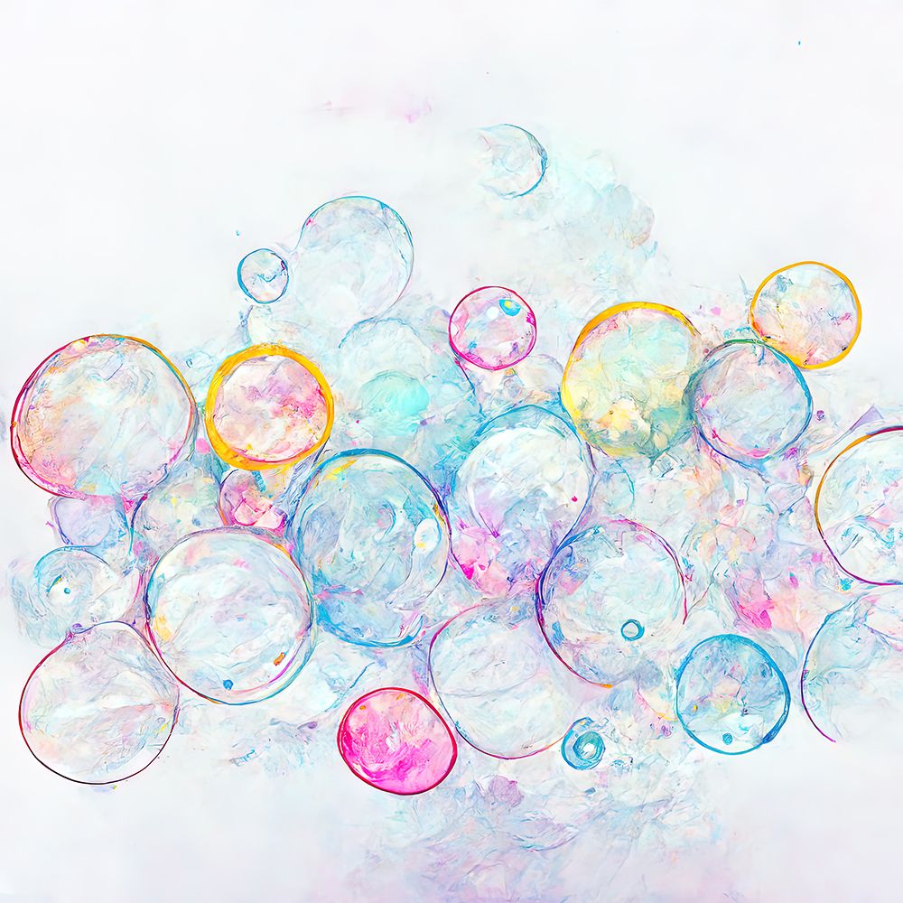 Bubbles 14 art print by Screendoor for $57.95 CAD