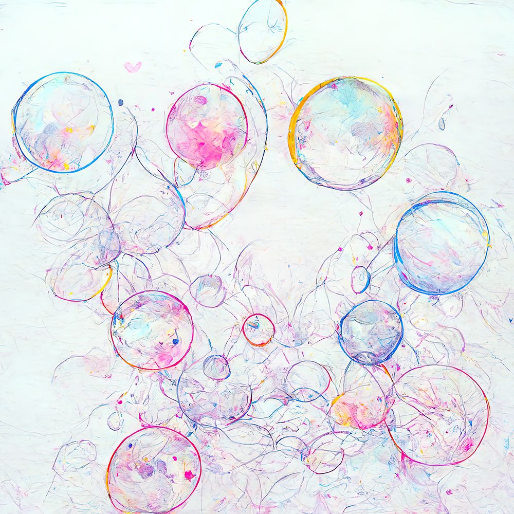 Bubbles 6 art print by Screendoor for $57.95 CAD