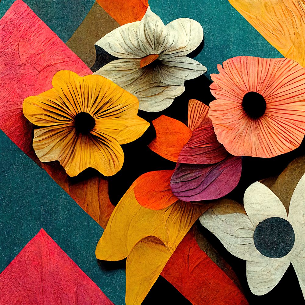 Paper Flowers 10 art print by Screendoor for $57.95 CAD