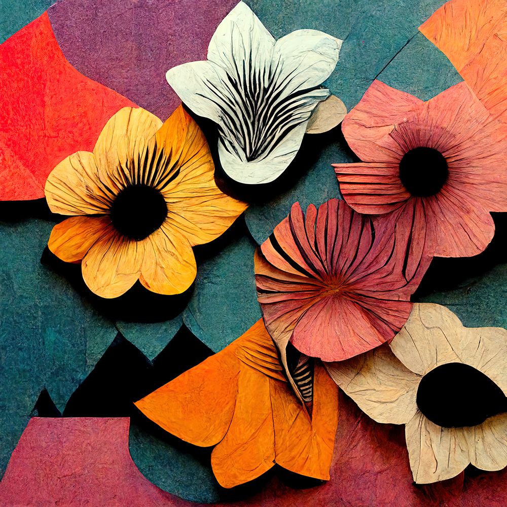 Paper Flowers 12 art print by Screendoor for $57.95 CAD