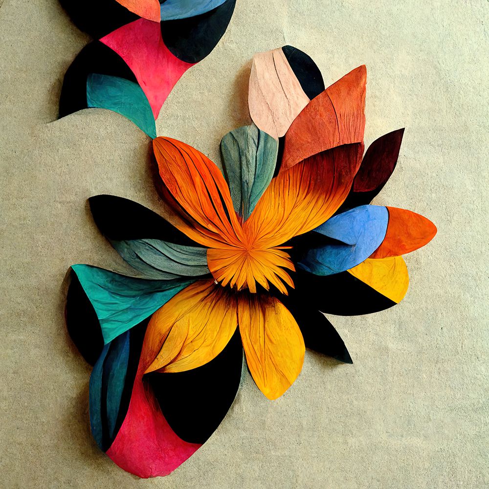 Paper Flowers 16 art print by Screendoor for $57.95 CAD