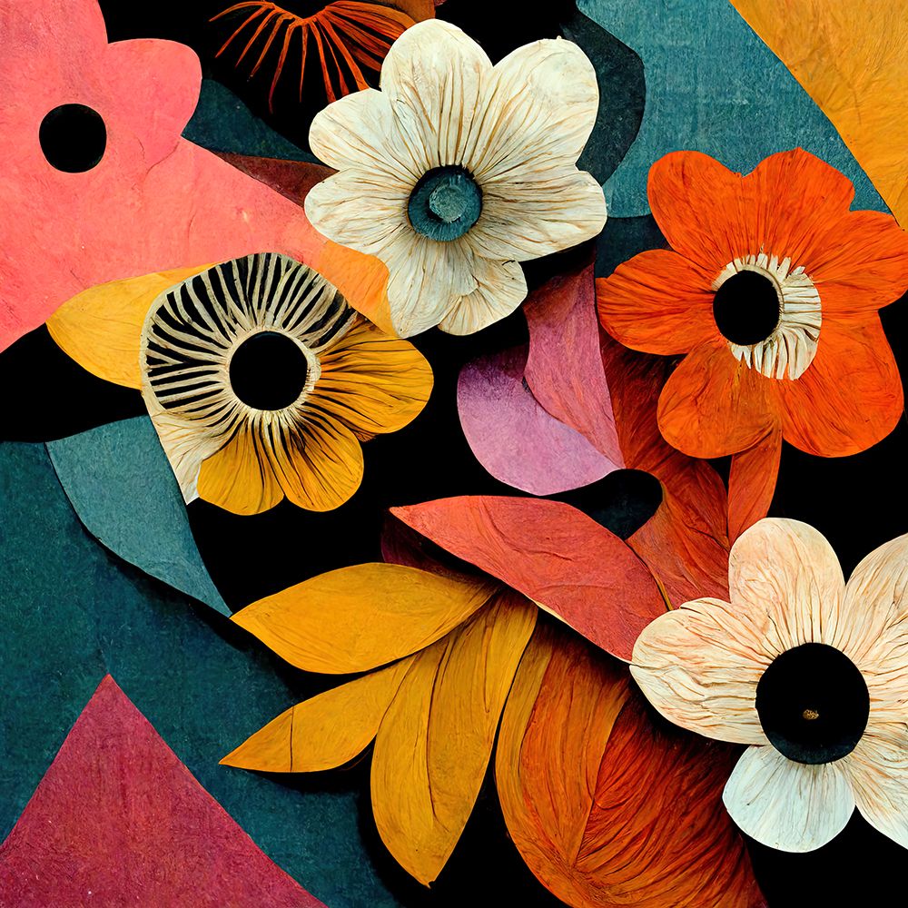 Paper Flowers 19 art print by Screendoor for $57.95 CAD