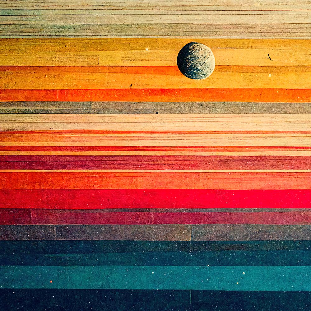 Rainbow Planet 3 art print by Screendoor for $57.95 CAD