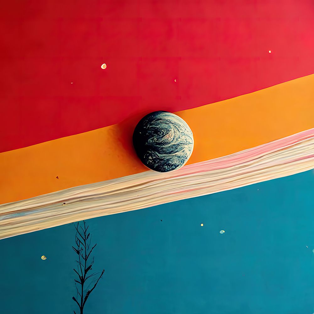 Rainbow Planet 5 art print by Screendoor for $57.95 CAD