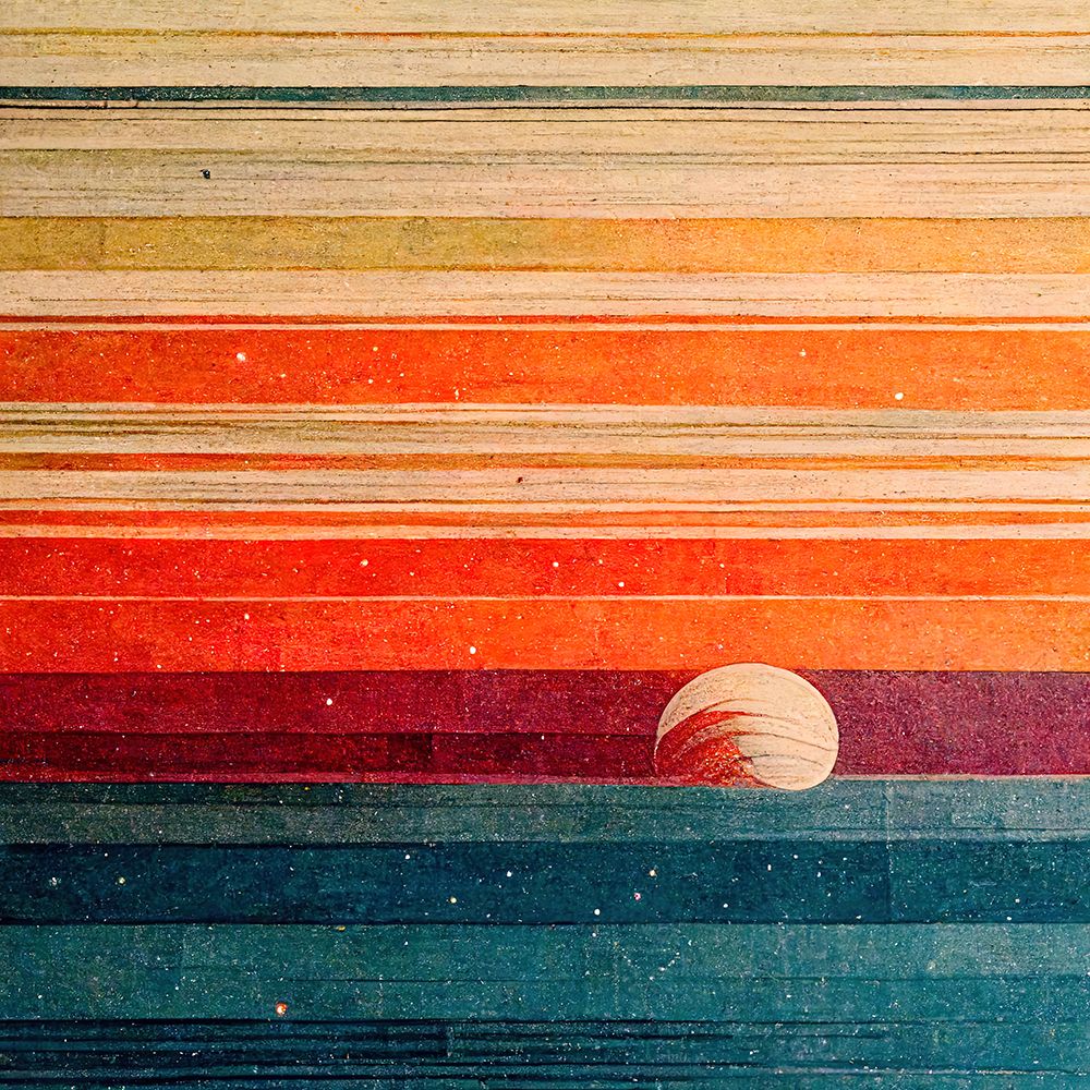 Rainbow Planet 9 art print by Screendoor for $57.95 CAD