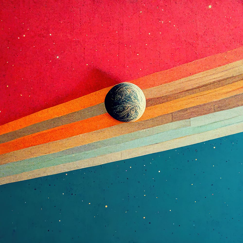 Rainbow Planet art print by Screendoor for $57.95 CAD