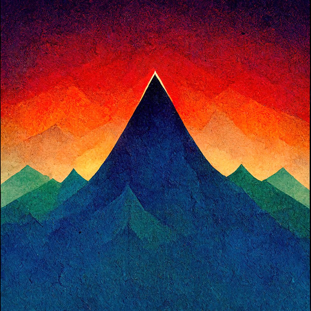 Rainbow Volcano 1 art print by Screendoor for $57.95 CAD