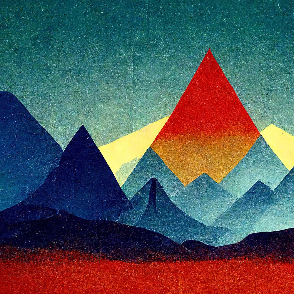 Rainbow Volcano 2 art print by Screendoor for $57.95 CAD