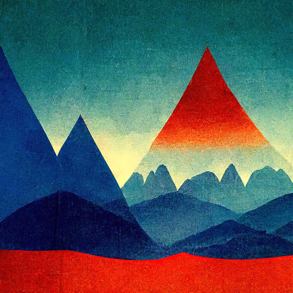 Rainbow Volcano 3 art print by Screendoor for $57.95 CAD