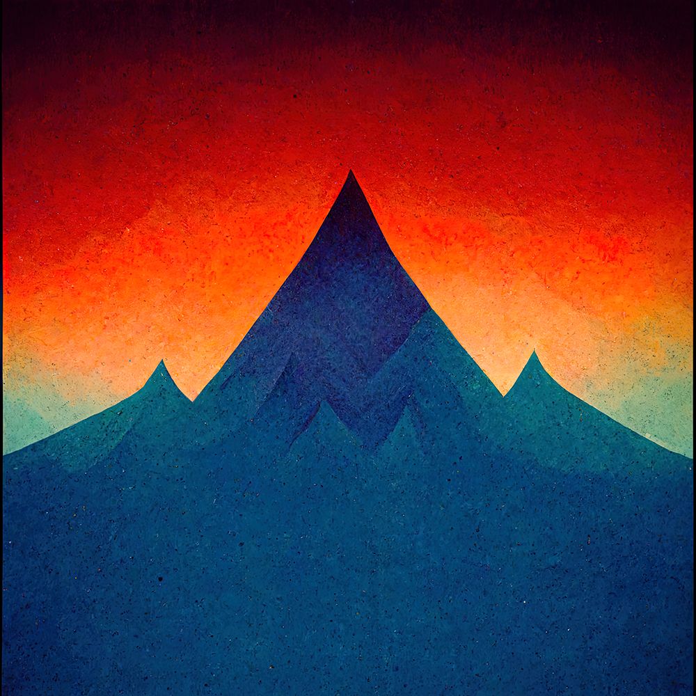 Rainbow Volcano 5 art print by Screendoor for $57.95 CAD