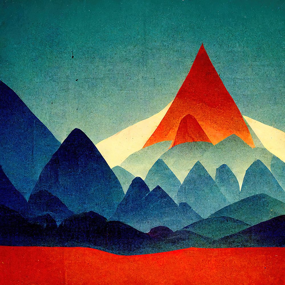 Rainbow Volcano 6 art print by Screendoor for $57.95 CAD