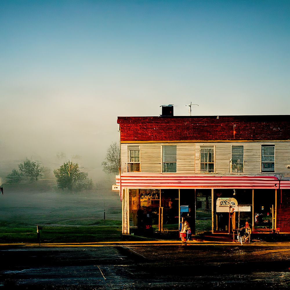 Small Town Morning 2 art print by Screendoor for $57.95 CAD